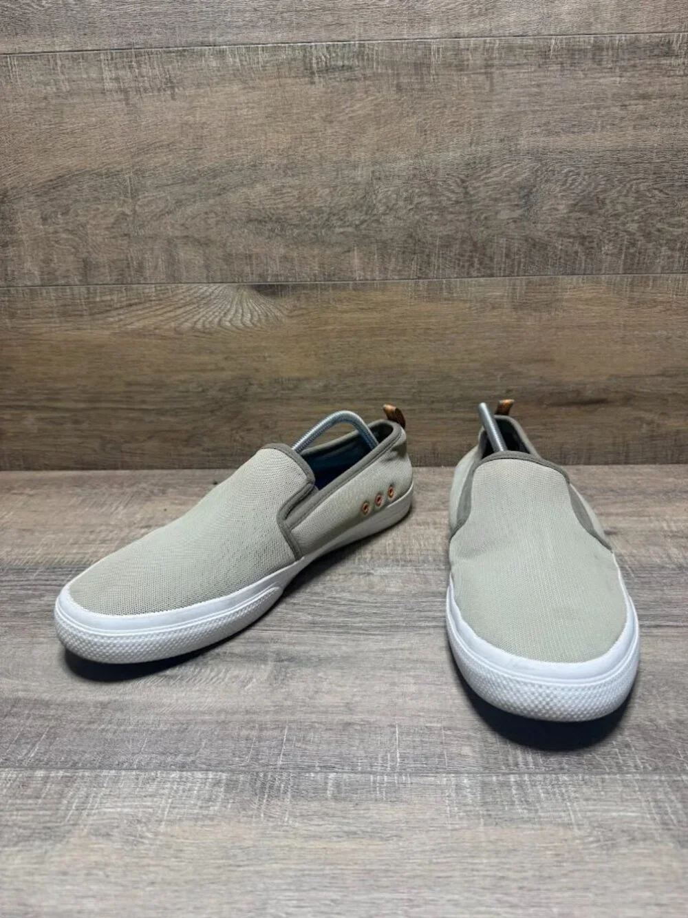 Columbia PFG Dorado Slip II Tan Canvas Shoes Men's Size 13